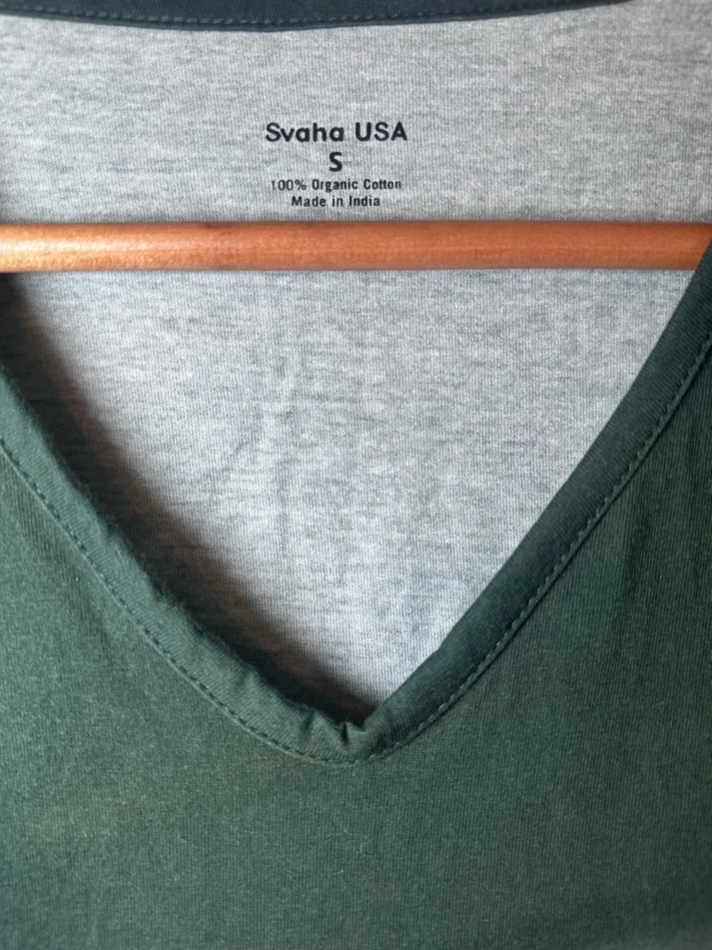 Svaha Green Panda A-Line Dress | 100% Organic Cotton | Pockets | Size Small - Picture 2 of 2